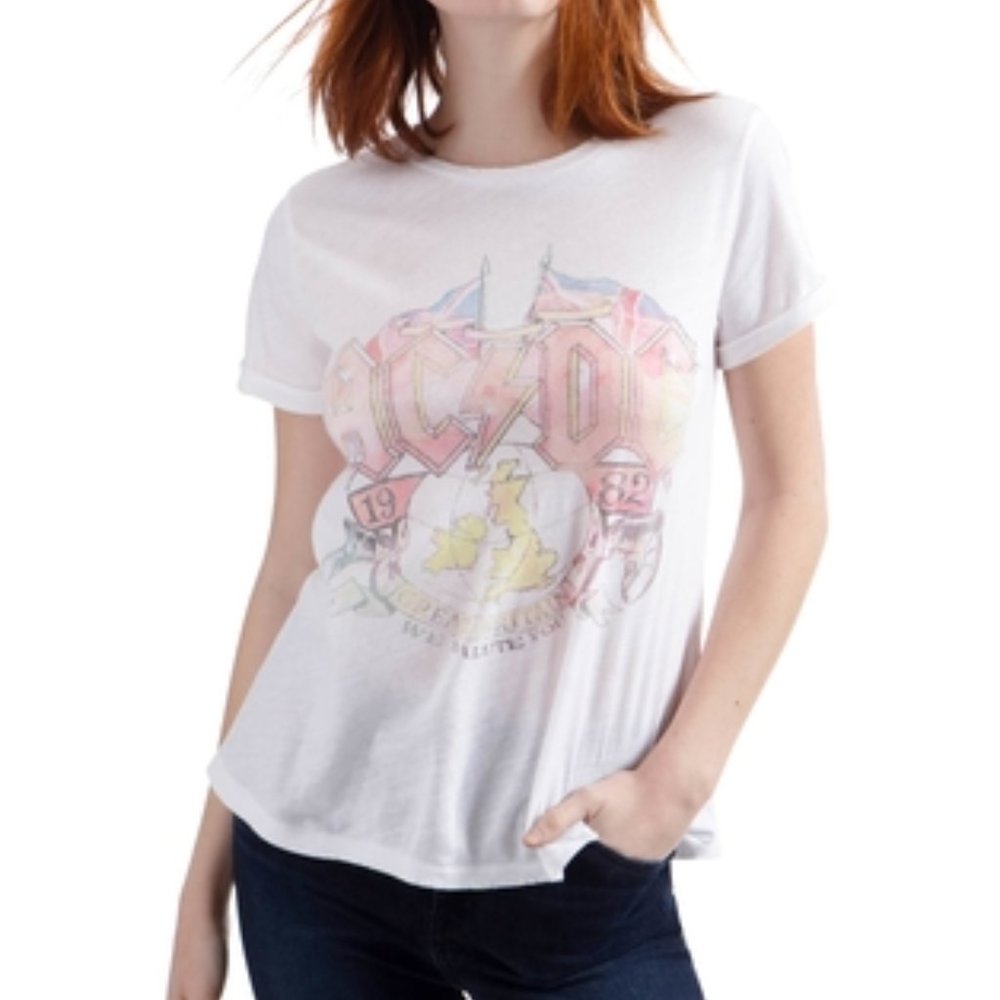 Lucky Brand AC/DC Logo Band Tee